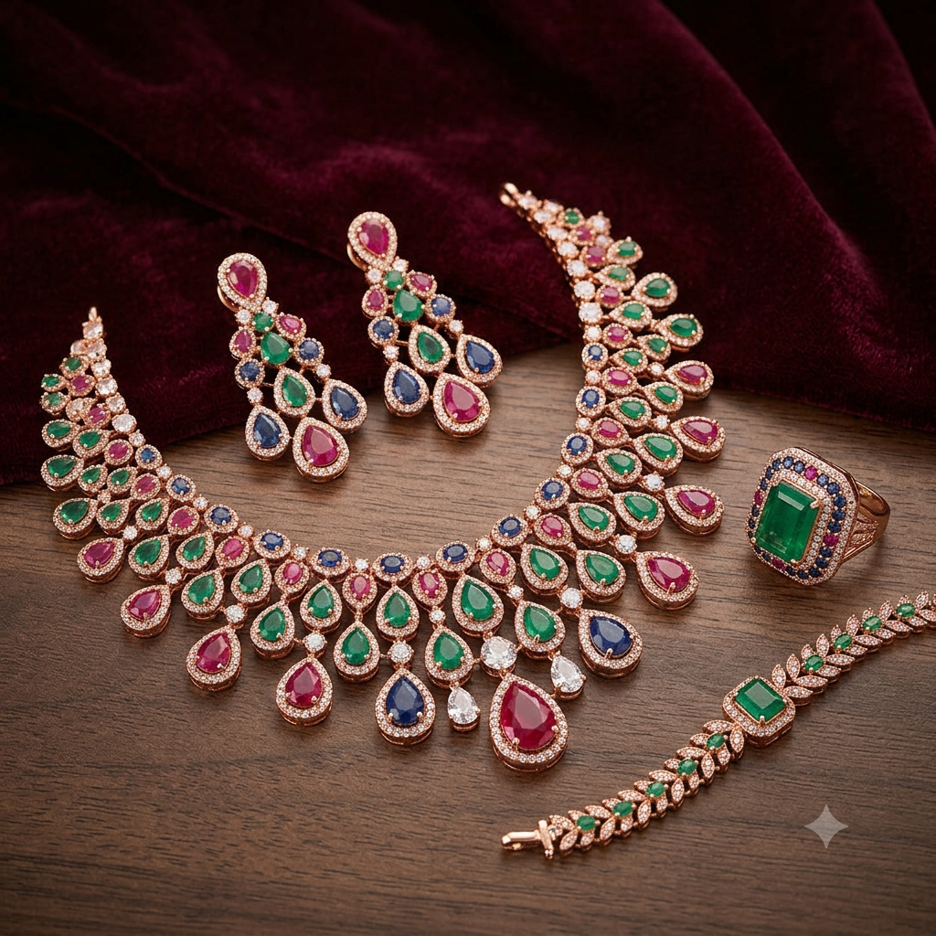 Fashion jewellery photography workflow using Mishruh.AI
