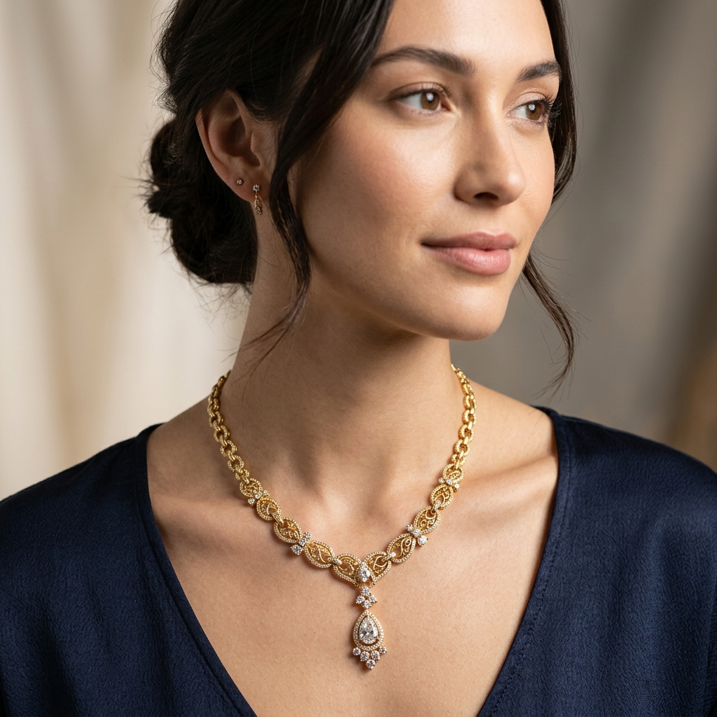Jewellery Model Shoot — AI-generated product shots by Mishruh.AI