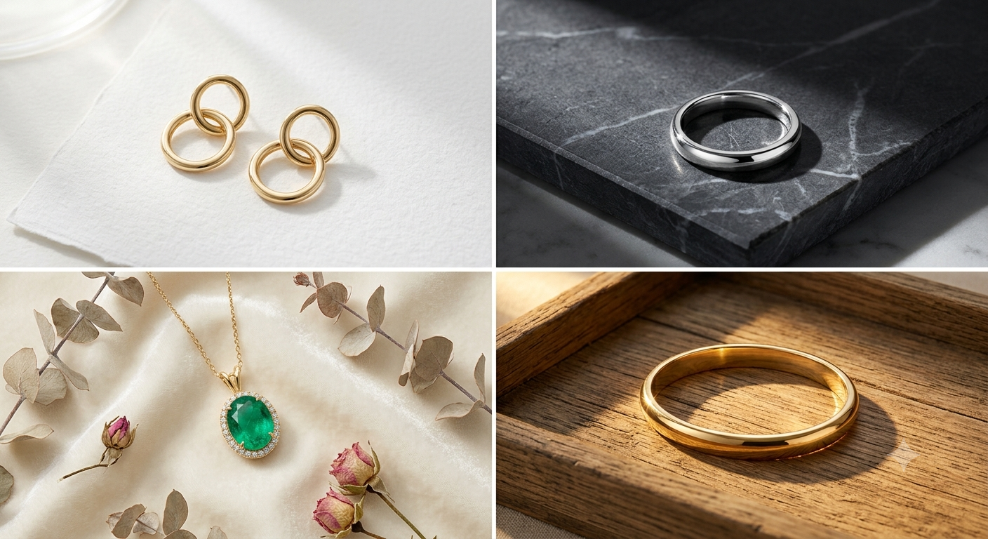 Jewellery photoshoot ideas at home — simple AI jewellery photography setup