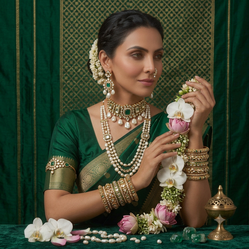 Model With Jewellery Photography process using Mishruh.AI